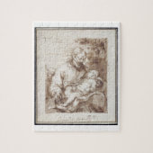 St Joseph mit dem schlafenden Christus-Kind (Stift Puzzle (Vertikal)