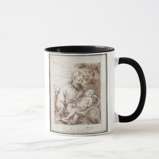 St Joseph mit dem schlafenden Christus-Kind (Stift Tasse (Rechts)