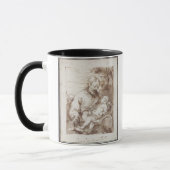 St Joseph mit dem schlafenden Christus-Kind (Stift Tasse (Links)
