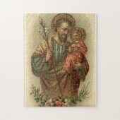 St Joseph mit den Baby-Jesus-Lilien Puzzle (Vertikal)
