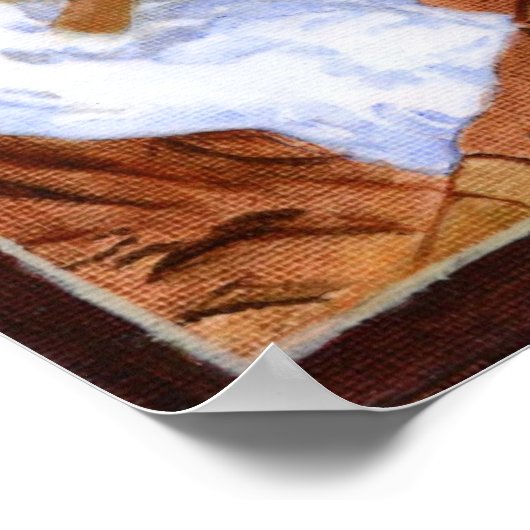 St. Joseph mit Grenzplakat Poster (Ecke)