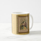 St Joseph mit katholischem Memorare Gebet Kaffeetasse (VorderseiteRechts)