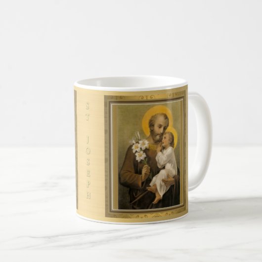 St Joseph mit Kind Jesus Kaffeetasse (VorderseiteRechts)