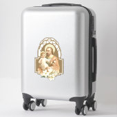 St. Joseph mit Kind Jesus Lilies Aufkleber (Koffer)