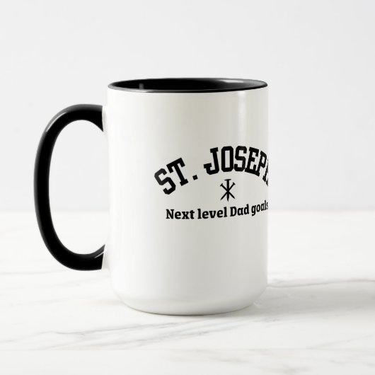 St. Joseph Next Level Vater Black Collegiate Schri Tasse (Links)