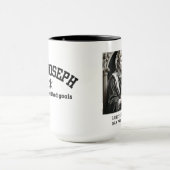St. Joseph Next Level Vater Black Collegiate Schri Tasse (Zentrum)
