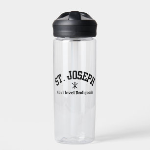 St. Joseph Next Level Vater Black Collegiate Schri Trinkflasche