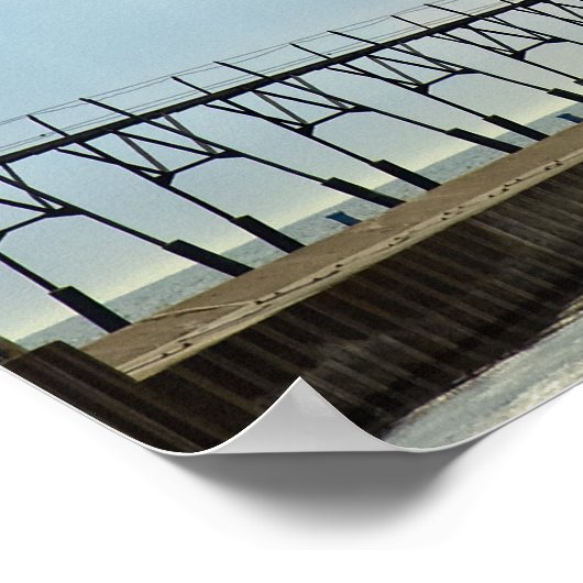 St. Joseph North Pier Lights, Michigan Poster (Ecke)