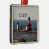 St. Joseph North Pier Lights - Ornament Aus Metall (Rechts)