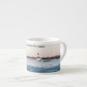 St. Joseph North Pierhead Lights Espresso Tasse (Vorderseite Rechts)