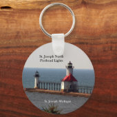 St. Joseph North Pierhead Lights Schlüsselkette Schlüsselanhänger (Vorderseite)