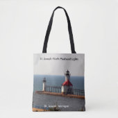 St. Joseph North Pierhead Lights über die gesamte Tasche (Vorderseite)