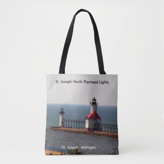 St. Joseph North Pierhead Lights über die gesamte Tasche (Vorderseite)
