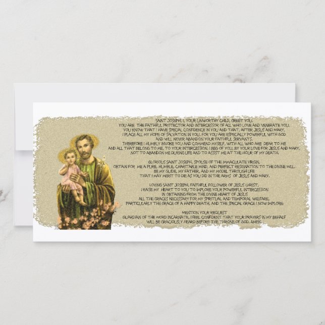 St Joseph Novena (Vorderseite)