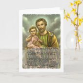 St Joseph Novena 2 Karte (Gelbe Blume)