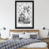 St. Joseph, Papalsymbole und die SHJ (LT 02) Can Leinwanddruck (Insitu (Schlafzimmer))