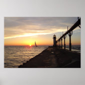 St. Joseph Pier Light, MI Poster (Vorne)