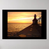 St. Joseph Pier Light, MI Poster (Vorne)