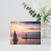 St. Joseph Sailboat Postkarte (Stehend Vorderseite)