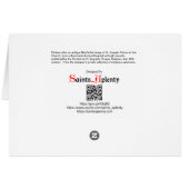 St. Joseph (SAU 35) Blank Grußkarte (Rückseite Horizontal)