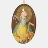 St. Joseph (SAU 35) Oval Keramikornament (Links)