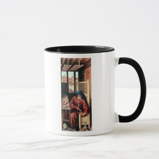 St Joseph schilderte als mittelalterlicher Tasse (Rechts)