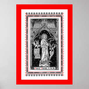 St. Joseph, Schirmherr der Kirche (DT 01) Poster