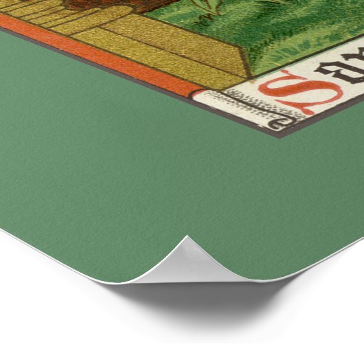 St. Joseph, Schirmherr der Kirche (SAU 35) Poster (Ecke)