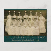 St. Joseph School of Nursing Class of 1908 Postkarte (Vorderseite)