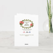 St. Joseph Spiritual Bouquet Card Karte (Rückseite)