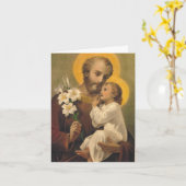 St. Joseph Spiritual Bouquet Card Karte (Gelbe Blume)
