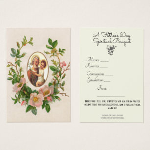 St. Joseph Spiritual Bouquet Gebet Heilige Karte