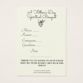 St. Joseph Spiritual Bouquet Spanische Heilige Kar (Rückseite)