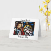 St Joseph Tag Karte (Gelbe Blume)