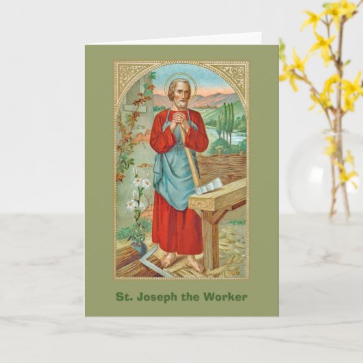 St. Joseph the Worker (BK 31) Karte (Gelbe Blume)