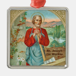 St. Joseph the Worker (BK 31) Ornament Aus Metall