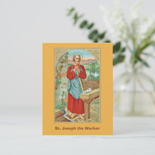 St. Joseph the Worker (BK 31) Postkarte (Stehend Vorderseite)
