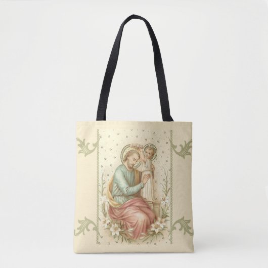St Joseph u. Baby Jesus Tasche (Vorderseite)