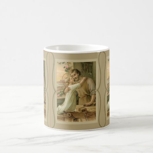 St Joseph u. das Kind Jesus Kaffeetasse (Mittel)