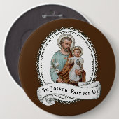 St Joseph u. Kind Jesus Button (Vorne & Hinten)
