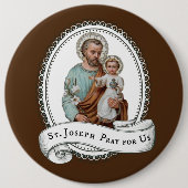 St Joseph u. Kind Jesus Button (Vorderseite)