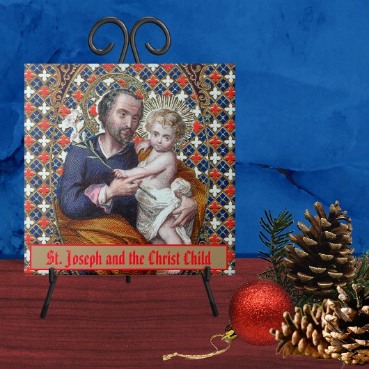 St. Joseph und das Christ Child (DPT 002) Fliese