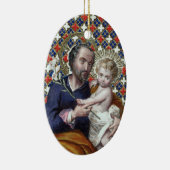 St. Joseph und das Christ Child (DPT 002) Keramik Ornament (Rechts)