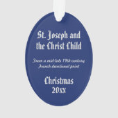 St. Joseph und das Christ Child (DPT 002) Ornament (Rückseite)
