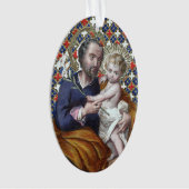St. Joseph und das Christ Child (DPT 002) Ornament (Vorderseite)