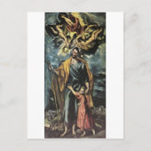St. Joseph und das Christ Child von El Greco Postc Postkarte (Vorderseite)