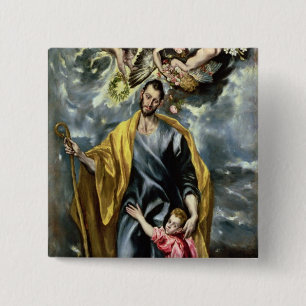 St Joseph und das Christus-Kind, 1597-99 Button