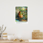 St. Joseph und Jesus sprechen, Poster der Heiligen (Küche)