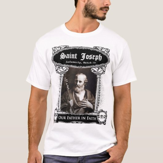 St Joseph, unser Vater im Glauben T-Shirt (Vorderseite)
