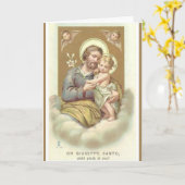 St. Joseph VATHER's DAY Angels Lily Karte (Gelbe Blume)